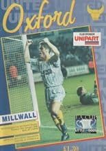 Oxford United v Millwall 16-Jan-1996