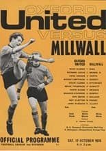 Oxford United v Millwall 17-Oct-1970