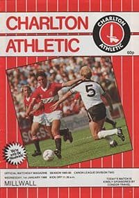 Charlton Athletic v Millwall 01-Jan-1986