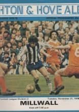Brighton and Hove Albion v Millwall 21-Nov-1978
