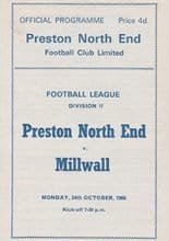 Preston North End v Millwall 24-Oct-1966