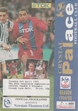 Crystal Palace Reserves v Millwall Reserves 04-Apr-1995