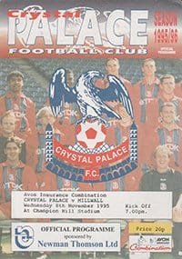 Crystal Palace Reserves v Millwall Reserves 08-Nov-1995