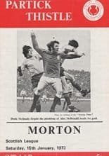 Partick Thistle v Morton 15-Jan-1972