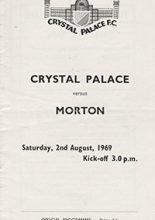 Crystal Palace v Morton 02-Aug-1969