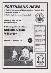 Stirling Albion v Morton 03-May-2003