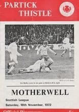 Partick Thistle v Motherwell 18-Nov-1972