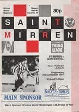 St Mirren v Motherwell 02-Jan-1991