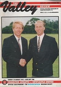 Charlton Athletic v Newcastle United 18-Aug-1991