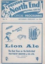 Preston North End v Newcastle United 01-Feb-1964