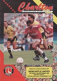 Charlton Athletic v Newcastle United 24-Sep-1988