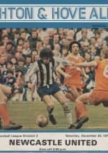 Brighton & Hove Albion v Newcastle United 30-Dec-1978