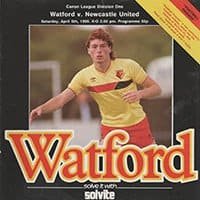 Watford v Newcastle United 05-Apr-1986