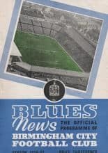 Birmingham City v Newcastle United 05-Sep-1956