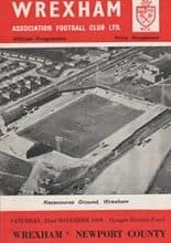 Wrexham v Newport County 22-Nov-1969