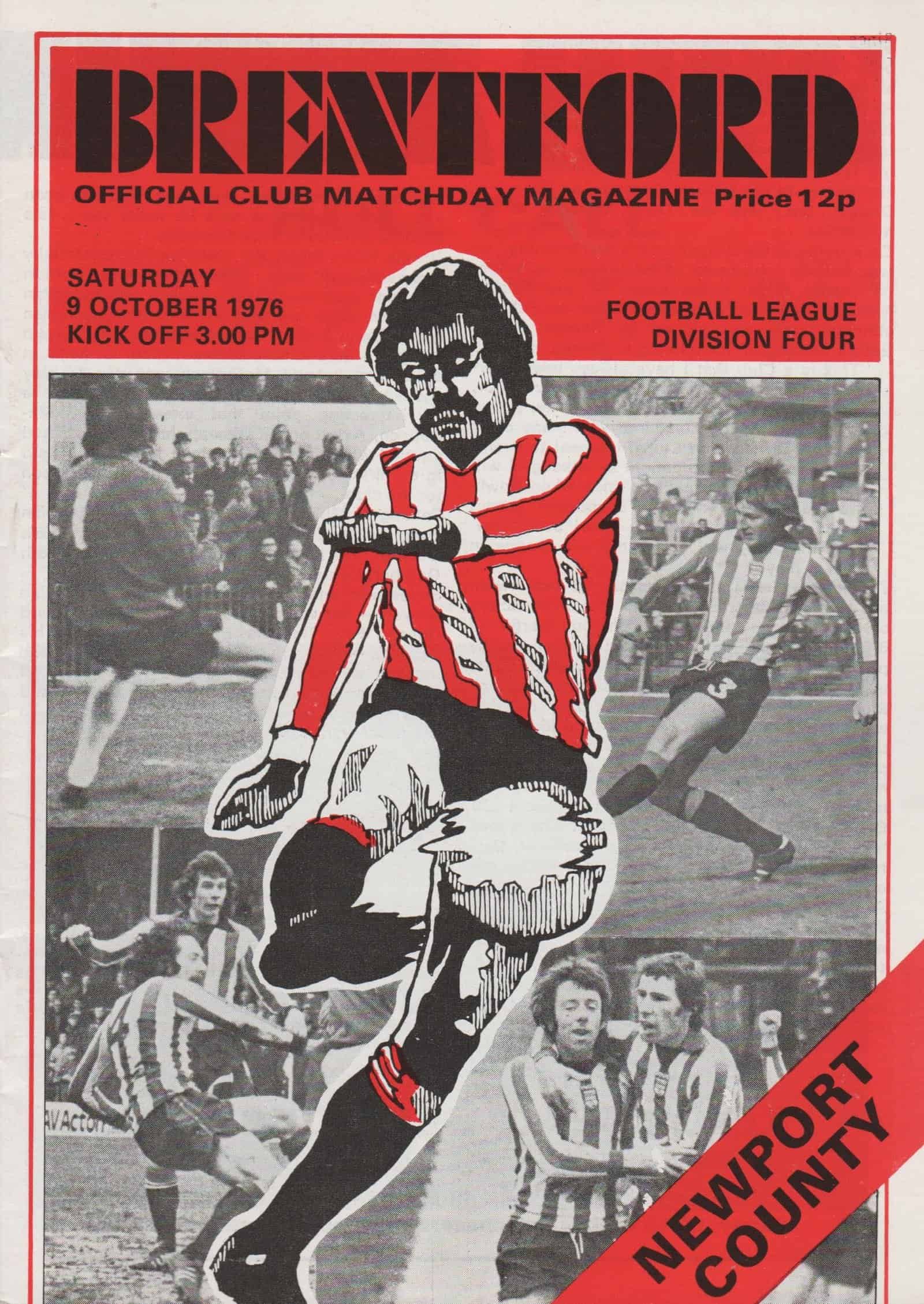 Brentford v Newport County 09-Oct-1976