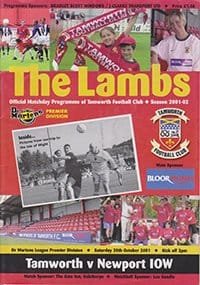 Tamworth v Newport Isle of Wight 20-Oct-2001