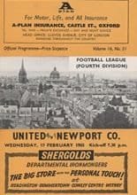 Oxford United v Newport County 17-Feb-1965