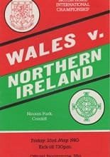 Wales v Northern Ireland 23-May-1980