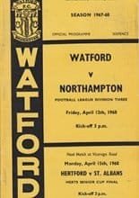 Watford v Northampton Town 12-Apr-1968