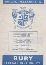 Bury v Northampton Town 18-Jan-1964