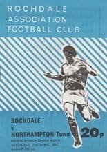 Rochdale v Northampton Town 25-Apr-1981