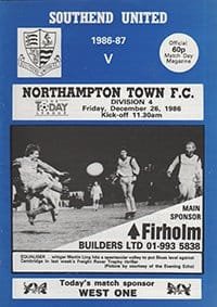 Southend United v Northampton Town 26-Dec-1986