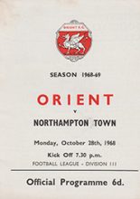 Leyton Orient v Northampton Town 28-Oct-1968