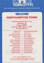 York City v Northampton Town 28-Feb-1981