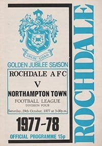 Rochdale v Northampton Town 29-Oct-1977