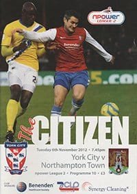 York City v Northampton Town 06-Nov-2012