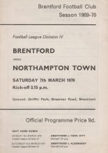Brentford v Northampton Town 07-Mar-1970