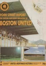 Boston United v Northwich Victoria 14-Jan-1984