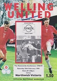 Welling United v Northwich Victoria 20-Feb-1999