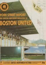 Boston United v Northwich Victoria 21-Jan-1983