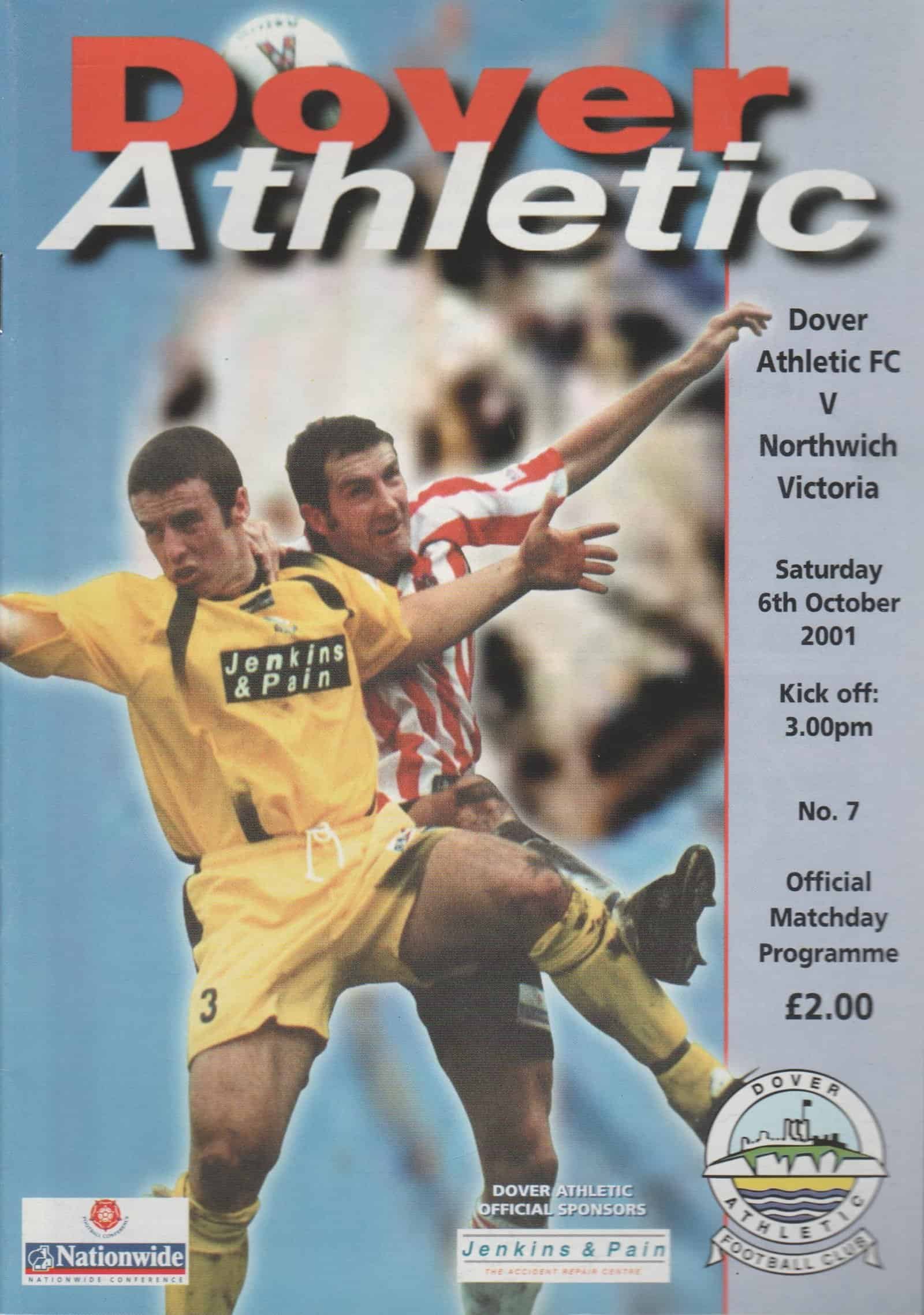 Dover Athletic v Northwich Victoria 06-Oct-2001