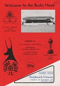 Telford United v Northwich Victoria 08-Nov-1983