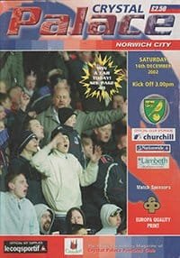 Crystal Palace v Norwich City 14-Dec-2002