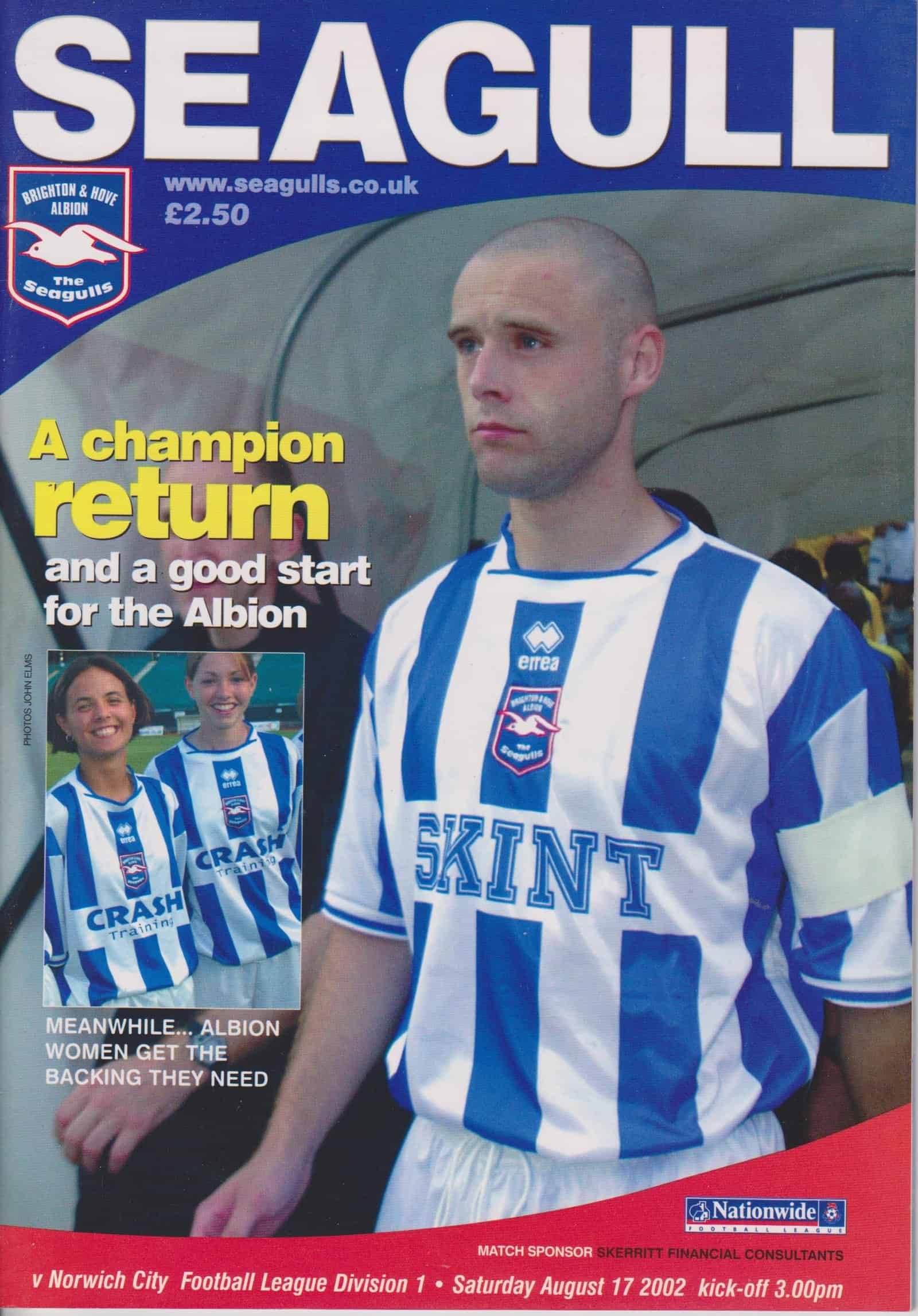 Brighton & Hove Albion v Norwich City 17-Aug-2002