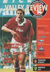 Charlton Athletic v Norwich City 21-Oct-1995