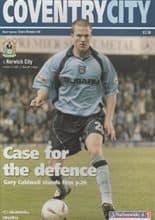 Coventry City v Norwich City 23-Oct-2002