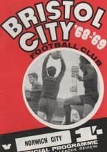 Bristol City v Norwich City 23-Nov-1968