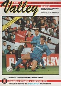 Charlton Athletic v Norwich City 25-Sep-1991