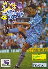 Coventry City v Norwich City 26-Sep-1992