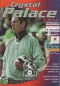Crystal Palace v Norwich City 28-Oct-2001