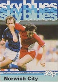 Coventry City v Norwich City 30-Oct-1982