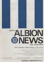 West Bromwich Albion v Norwich City 04-Jan-1969