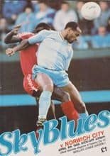 Coventry City v Norwich City 08-Apr-1989
