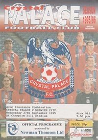 Crystal Palace Reserves v Norwich City Reserves 27-Sep-1995