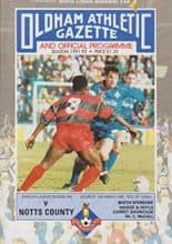 Oldham Athletic v Notts County 14-Mar-1992